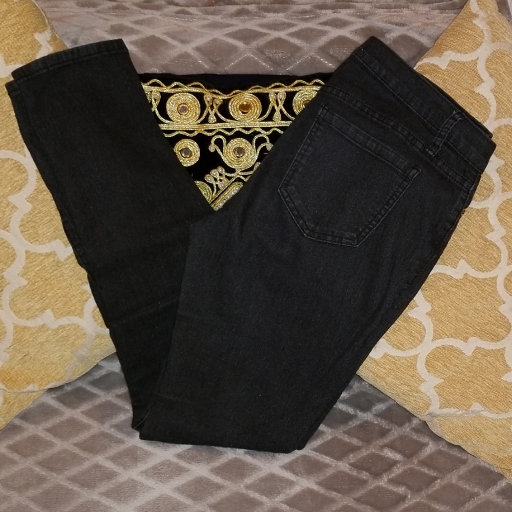 Forever 21 Charcoal Black Skinny Jeans